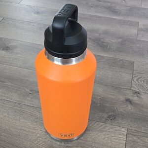 YETI Orange Stainless Steel Water Bottle 64oz With Chug Lid